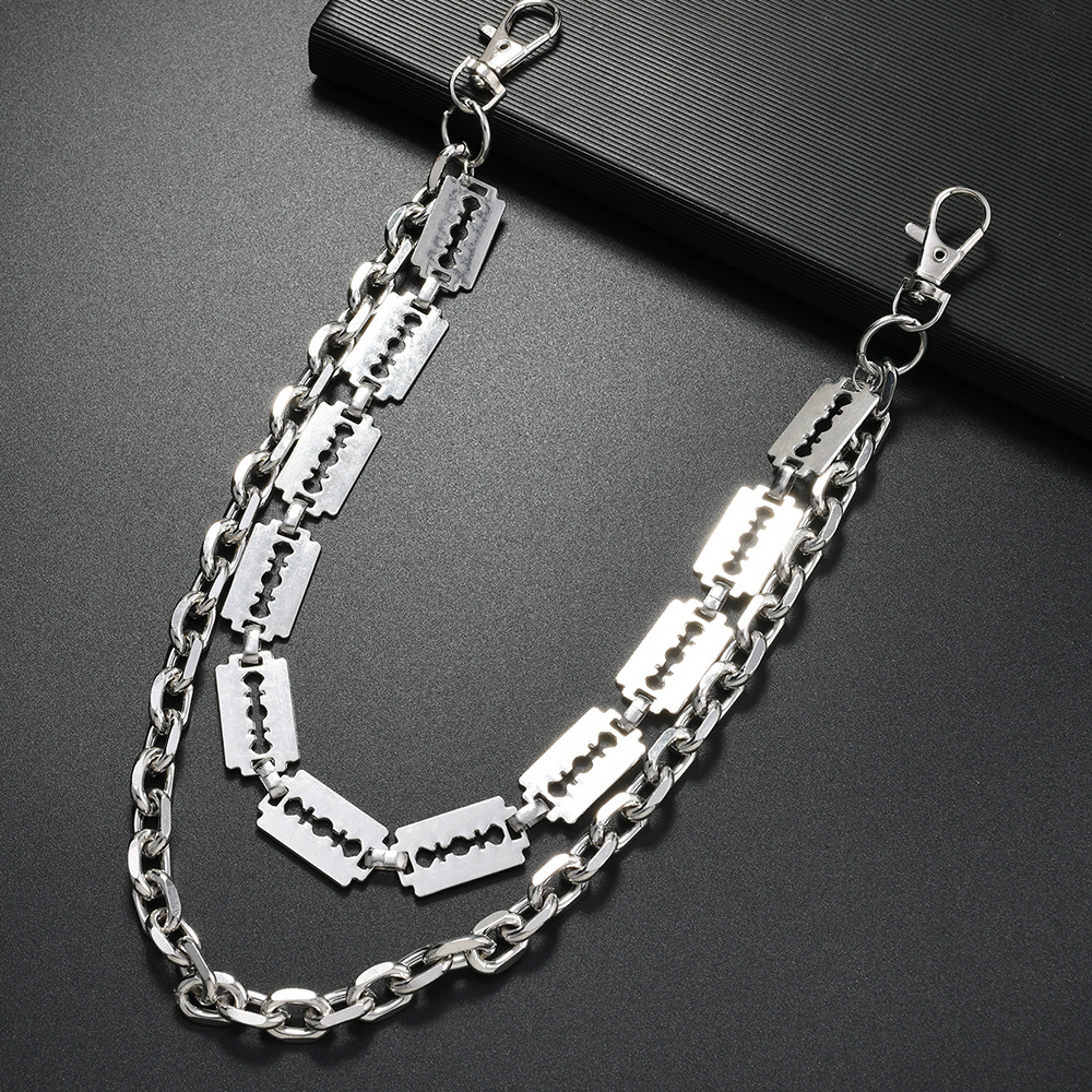 Punk Metal Chain Keychains for - Belt Mens Fashion avis et prix