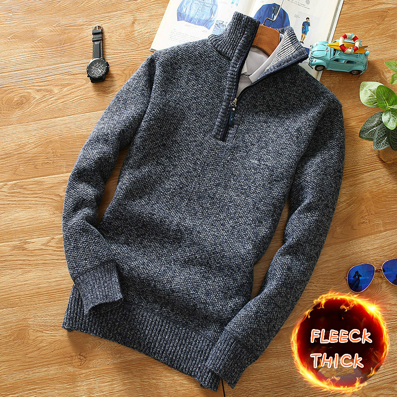 Men's Half-Zip Turtleneck Swea - Men'S Fashion Zip Sweater avis et prix