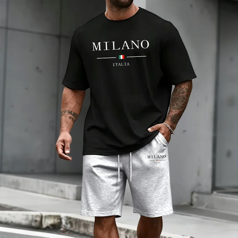 Men's Tracksuit Short Sleeve T - Mens Fashion Clothes avis et prix