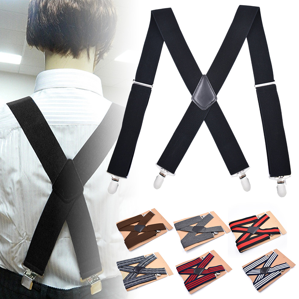 5cm Men Suspenders High Elasti - Suspenders Clip Men avis et prix