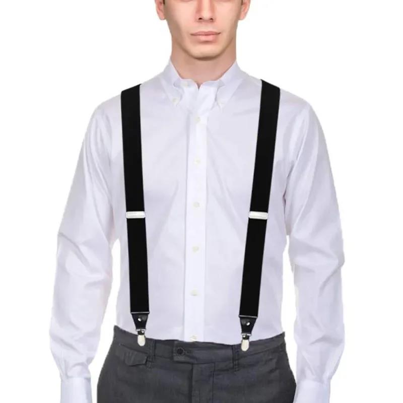 Practical 35/25/20mm Wide Men  - Suspenders Clip Men avis et prix