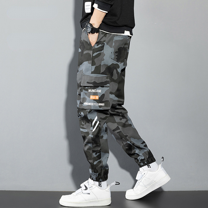 Orange Cargo Pants Men Hip Hop - Mens Fashion Camo Pants avis et prix