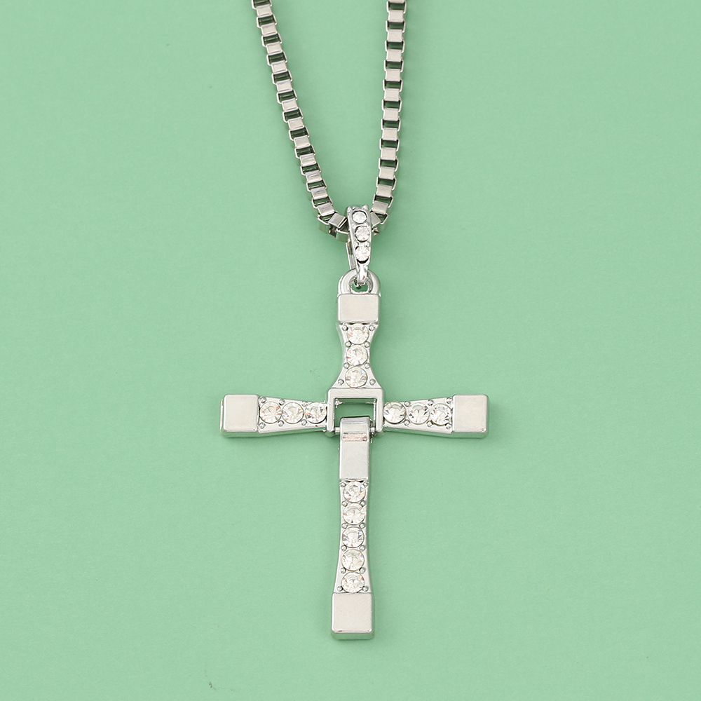 Fashion Punk Rhinestone Cross  - Mens Fashion Show avis et prix