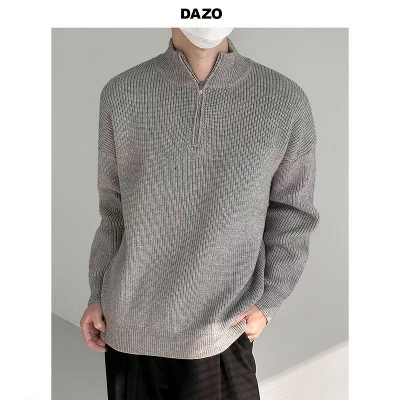 Autumn & Winter Men's Knitting - Men'S Fashion Zip Sweater avis et prix