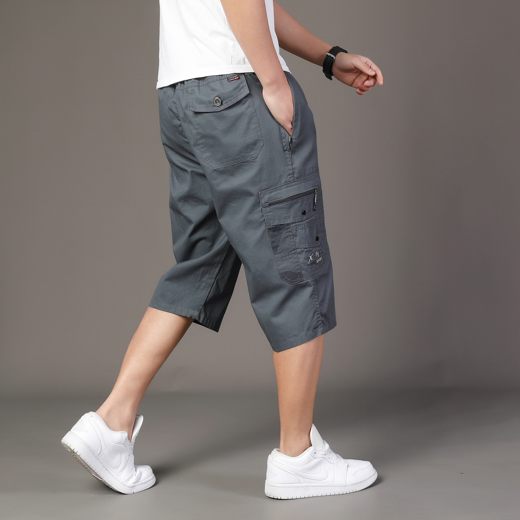 Zipper Pocket Workwear Shorts  - Jogger Sweatpants Men avis et prix