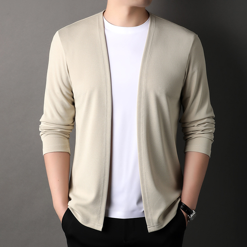 Spring Autumn Knit Cardigan Me - Men'S Fashion Zip Sweater avis et prix