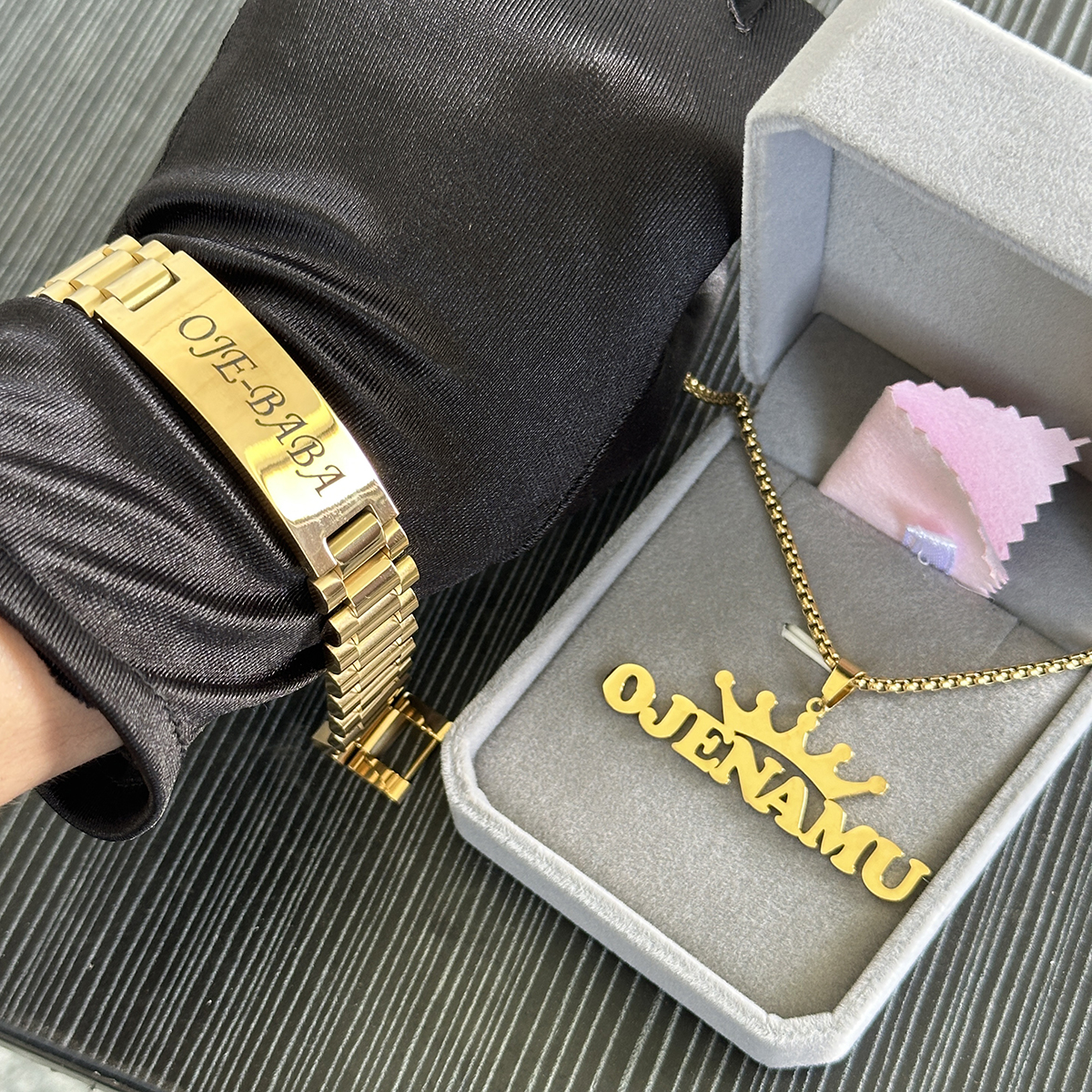 New Customized Name Necklace B - Men'S Fashion Jewelry Bracelets avis et prix