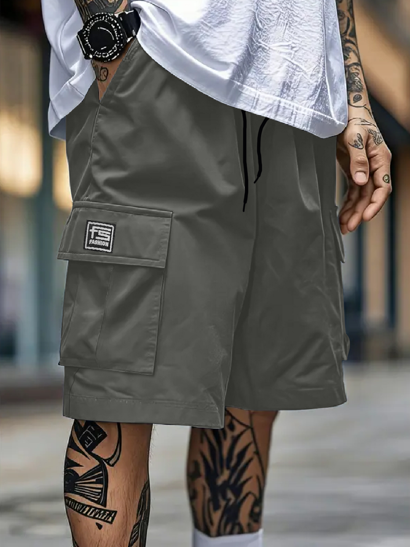 Men's overalls shorts casual o - Belt Mens Fashion avis et prix
