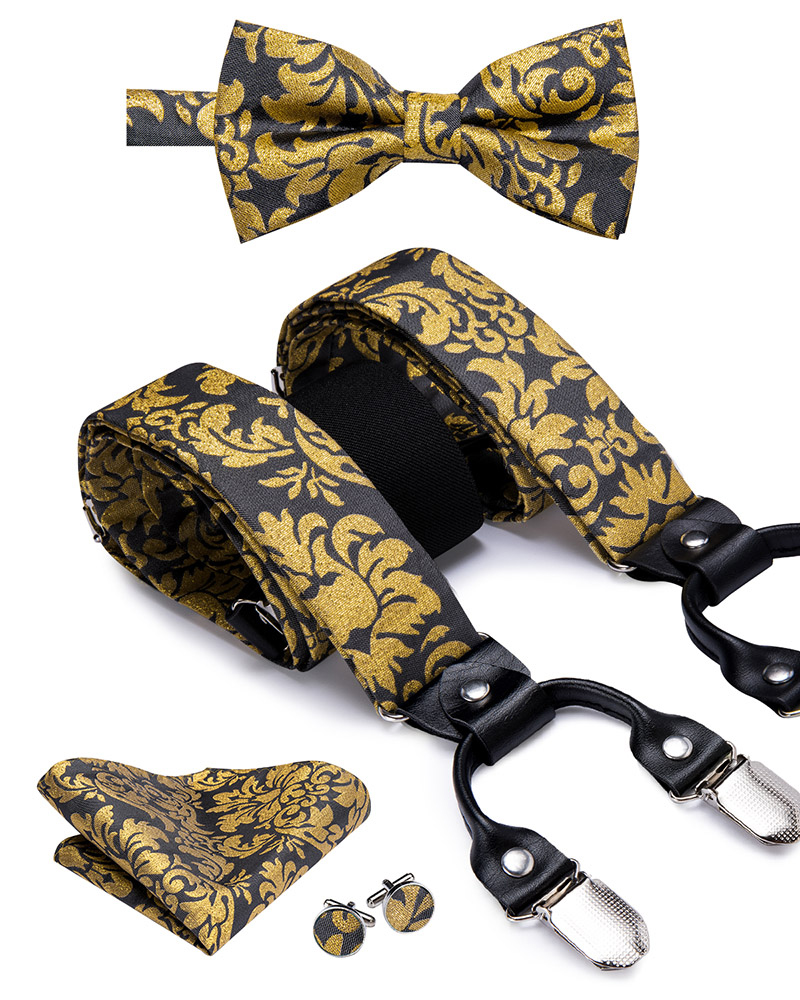 Hi-Tie Silk Adult Men suspende - Suspenders Clip Men avis et prix