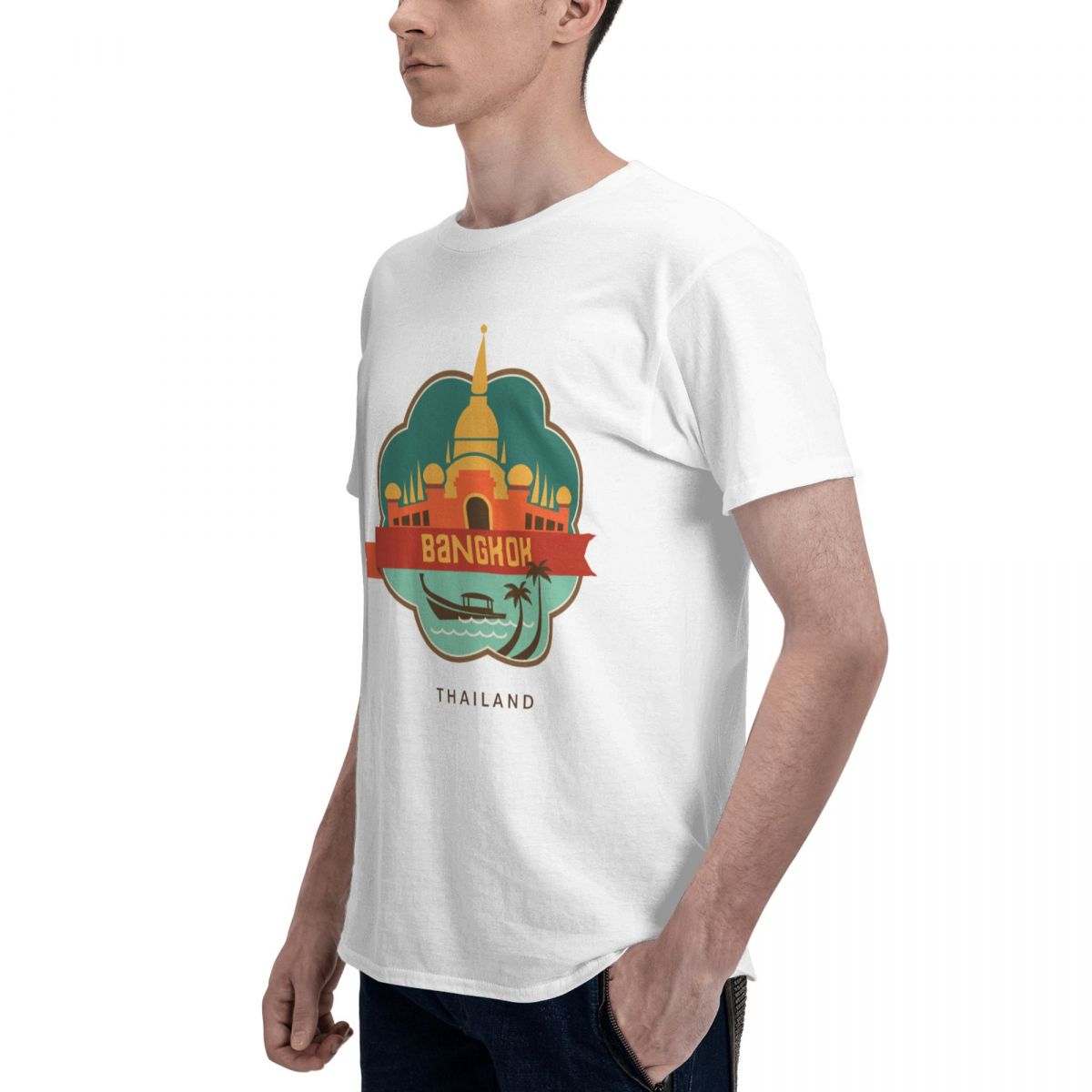 100% Cotton THAILAND BANGKOK T - Mens Fashion Bangkok avis et prix